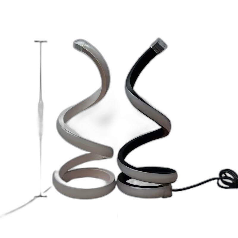 Spiral LED Desk Lamp (Set of 2) — 3-Color Dimmable USB Light - Image 5