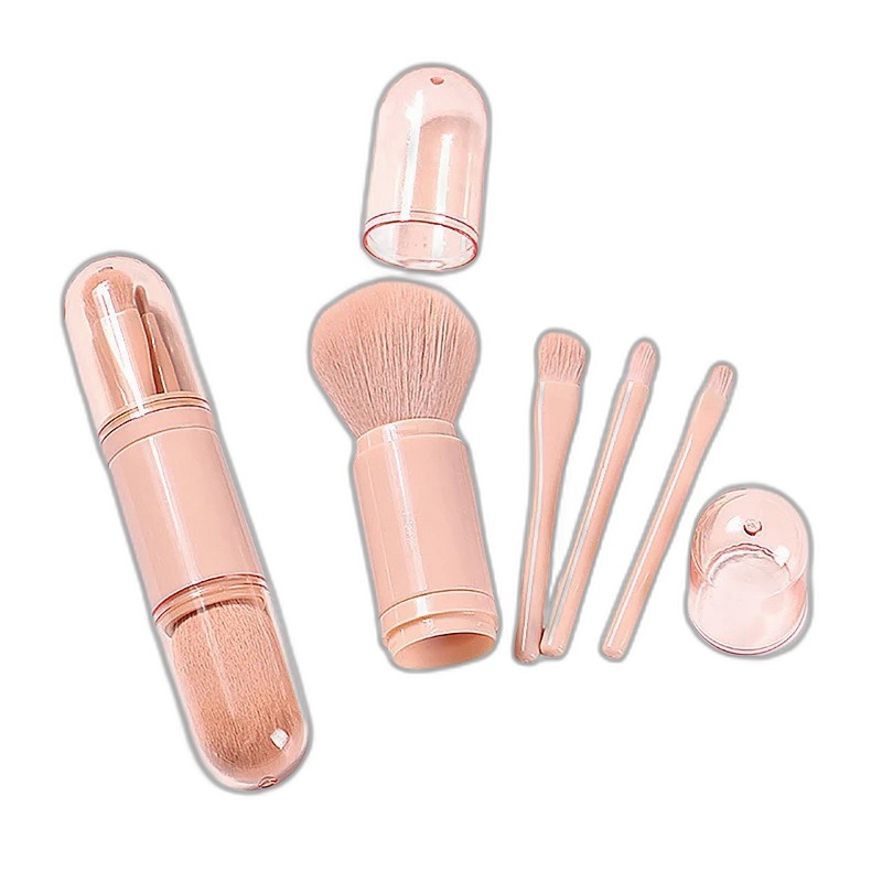 4-in-1 Portable Travel Makeup Brush Set