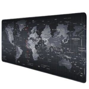 Extended Desk Mat — World Map Design (Large)