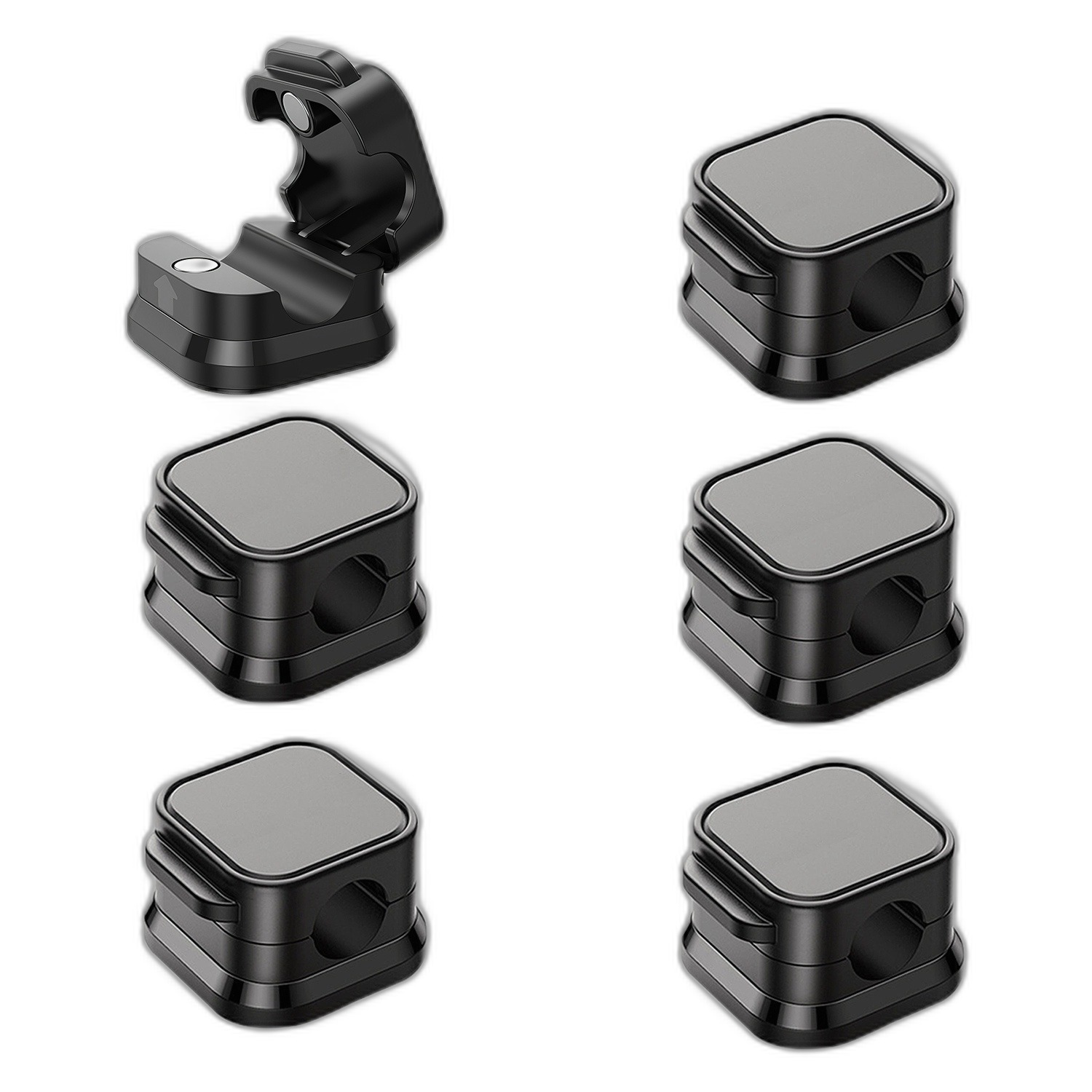 Magnetic Cable Clips (6-Pack) — Desk Cord Organizer - Image 3