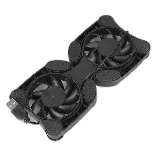 Foldable Dual-Fan Laptop Cooling Pad — USB Powered - Image 2