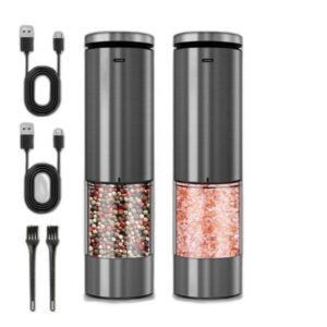 Electric Salt & Pepper Grinder Set