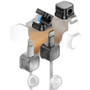Magnetic Cable Clips (6-Pack) — Desk Cord Organizer