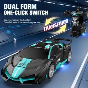 Transforming Robot Car — One-Button Deformation RC Toy for Kids 3+