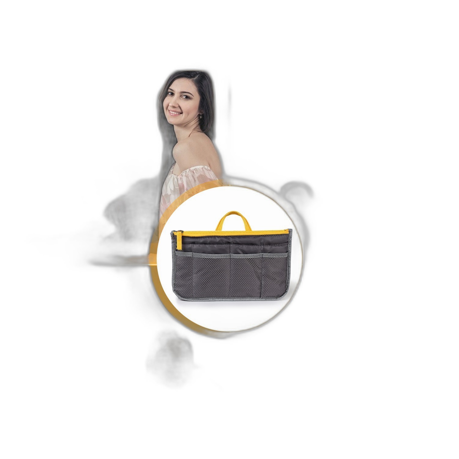 13-Pocket Handbag Organizer Insert - Image 5