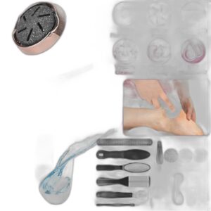 Electric Foot Callus Remover with Vacuum (17-Piece Kit)