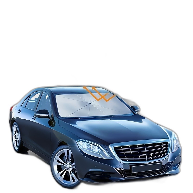 Car Windshield Sun Shade Umbrella — Foldable UV & Heat Protection (UPF50+) - Image 9