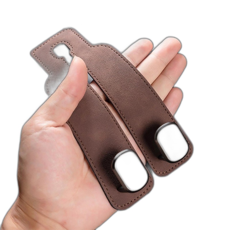 Car Seat Headrest Hooks (2-Pack) — Leather Backseat Organizer & Phone Holder - Image 5