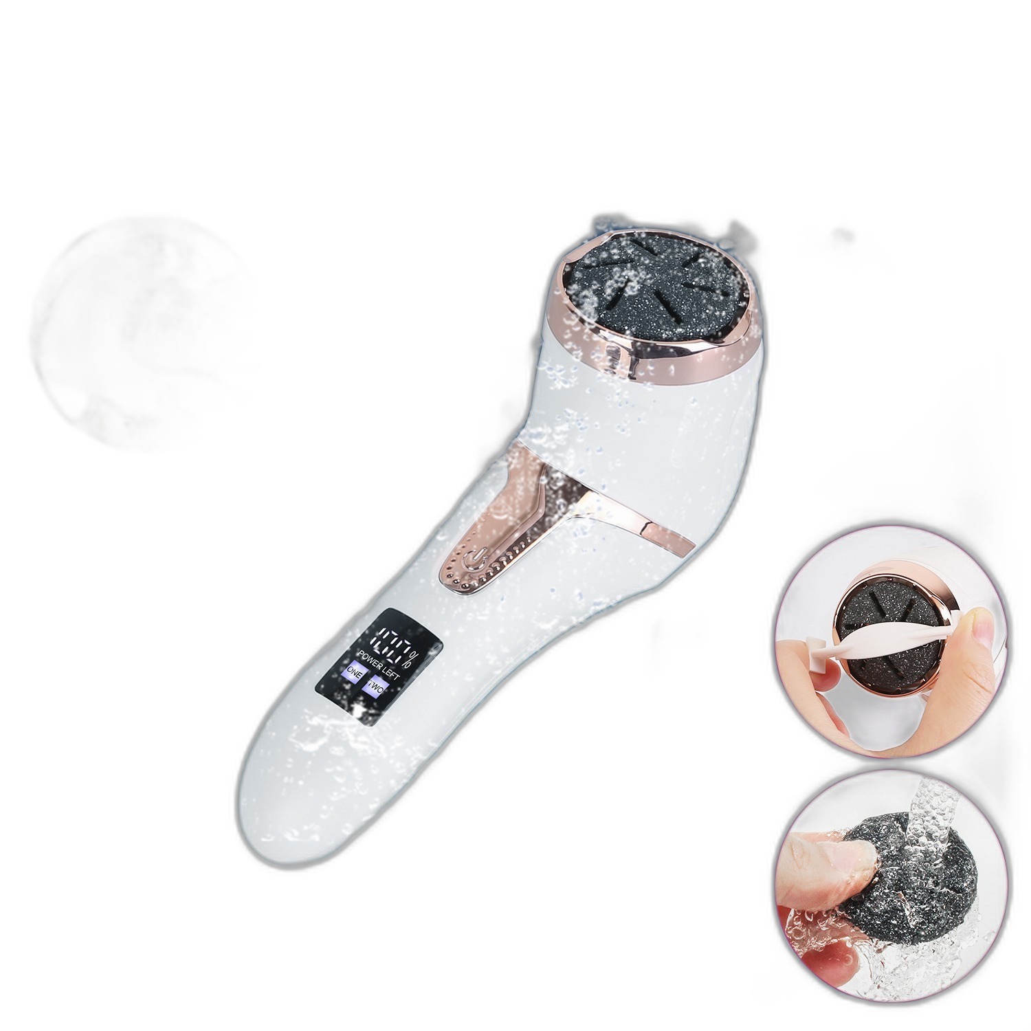 Electric Foot Callus Remover with Vacuum (17-Piece Kit) - Image 9